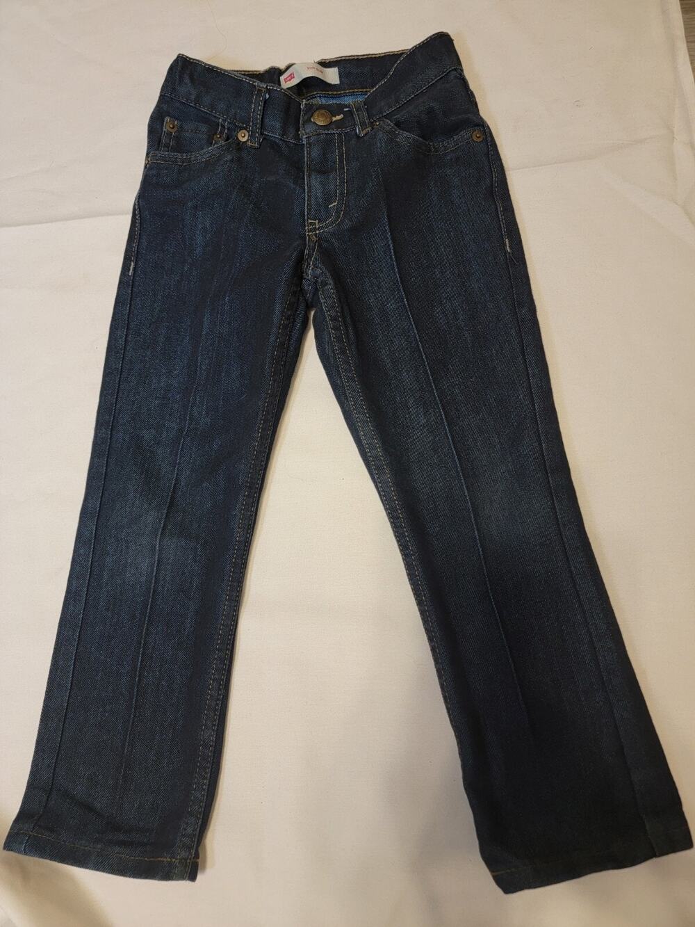 Levi's 511 Slim style Boys Size 6 Reg Dark Wash Blue Jeans W 22 L 18.5 0023